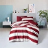 Cozy Home festive Tek Kişilik Lastikli Çarşaflı Nevresim Takımı Jolly Kırmızı
