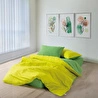 Cozy Home Popping Colors Tek Kişilik Lastikli Çarşaflı Nevresim Takımı Sage Sarı-Yeşil