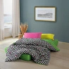 Cozy Home popping Colors Tek Kişilik Lastikli Çarşaflı Nevresim Takımı Dazzle Yeşil