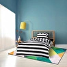 Cozy Home mono Tek Kişilik Lastikli Çarşaflı Nevresim Takımı Code Siyah