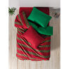 Cozy Home festive Tek Kişilik Lastikli Çarşaflı Nevresim Takımı Holly Yeşil