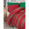 Cozy Home Festive Çift Kişilik Lastikli Çarşaflı Nevresim Takımı Holly Yeşil