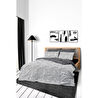 Cozy Home Mono Çift Kişilik Lastikli Çarşaflı Nevresim Takımı Maze Siyah