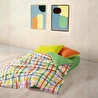 Cozy Home popping Colors Tek Kişilik Lastikli Çarşaflı Nevresim Takımı Hype Yeşil