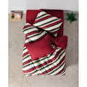 Cozy Home festive Tek Kişilik Lastikli Çarşaflı Nevresim Takımı Merry Kırmızı