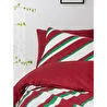 Cozy Home festive Tek Kişilik Lastikli Çarşaflı Nevresim Takımı Merry Kırmızı