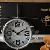 Mudo Home Airplane Silver Duvar Saati̇ 78x8x21cm