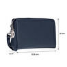 Bloominbag Forte Wrist Midnight Navy Unisex Kilitli Clutch Çanta