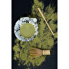 Beige & Stone Seramik Mat Siyah Benekli Matcha Kase Ve Whisk Tutacağı Set