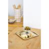Beige & Stone Kare Gold Servis/sunum Tepsi
