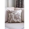 Beige & Stone Kahverengi Vintage Desenli 45x45 Dekoratif Yastık Kılıfı