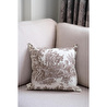 Beige & Stone Kahverengi Vintage Desenli 45x45 Dekoratif Yastık Kılıfı