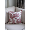 Beige & Stone Bordo Vintage Desenli 50x50 Dekoratif Yastık Kılıfı
