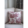 Beige & Stone Bordo Vintage Desenli 50x50 Dekoratif Yastık Kılıfı