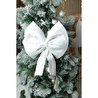 Beige & Stone Yıllbaşı Ağaç Süs Noel Beyaz Fiyonk 30x35 Cm Küçük