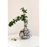 Beige & Stone Odessa Vase Antik Seramik Vazo Dekoratif Obje