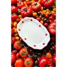 Rakle Pomodoro Stoneware 2'li Kayık Sunum Tabağı Seti 25 Cm