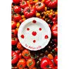 Rakle Pomodoro Stoneware 4'lü Yemek Tabağı Seti 23 Cm