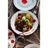 Rakle Pomodoro Stoneware 4'lü Yemek Tabağı Seti 23 Cm