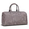 Bloominbag Bloomvoyage Ash Gray Hakiki Deri Duffle Çanta - Kadın Seyahat & Hafta Sonu Çantası