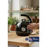 Premier Prk 1215c Retro Tasarımlı Analog Göstergeli Paslanmaz Çelik Hazneli Su Isıtıcısı Cool Touch Kettle Siyah Renk