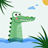 Itsy Bitsy Kids Croc-a-dream Pamuk Saten Çok Renkli Bebek Çarşaf Seti 80x140cm