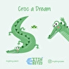 Itsy Bitsy Kids Croc-a-dream Çift Taraflı Pamuk Saten Çok Renkli Bebek Nevresim Seti 100x150cm