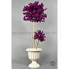 Biçiçek Yapay Ağaç Doğal Bambu Gövdeli Japon Ağacı Mor Bahar Dalı Ağacı 125cm
