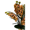 Biçiçek Luxury Leopar Singapur Orkide 120 Cm Hasır Bohem Vazoda