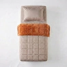 Othello Tek Kişilik Çift Taraflı Welsoft Comforter Yorgan Seti Orange 155x215 Cm - Dormio Soft Trigo Serisi