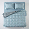 Othello Çift Kişilik Çift Taraflı Welsoft Comforter Yorgan Seti Mavi 195x215 Cm - Dormio Soft Bloom Serisi