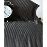 Cotton Box Stripe Saten Çift Kişilik Nevresim Takımı - Siyah
