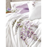 Cotton Box 3d Nakışlı Saten Çift Kişilik Nevresim Takımı Mita Lila