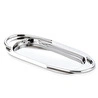 Cornella Basic Elips Sunum Tepsisi Silver Küçük En:14 Cm X Boy:31 Cm