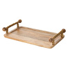 Mudo Home Wooden Dekorati̇f Tepsi̇ 35x20 Cm