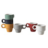 Mudo Home Multicolor Seramik Espresso Fi̇ncani 6 Li