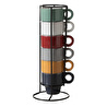 Mudo Home Multicolor Seramik Espresso Fi̇ncani 6 Li