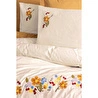 Cotton Box Nakışlı Ranforce Çift Kişilik Nevresim Takımı Pamuya Hardal