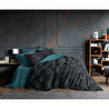 Cotton Box Dark Çift Kişilik Nevresim Takımı Noche Petrol