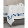 Cotton Box Pano Baskılı Masa Örtüsü Violet Mavi 170x170