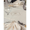 Cotton Box Keten Masa Örtüsü Takımı Pera Ekru 175x240