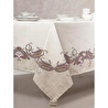 Cotton Box Pano Baskılı Masa Örtüsü Nels Bej 170x230