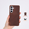 Bloominbag Monte Espresso Brown Deri Telefon Kılıfı Samsung Galaxy S26 (6.3