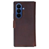 Bloominbag Aurelio Siena Saddle Brown Samsung Galaxy Z Fold7 Cüzdan Kılıf