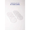Emaylab 8’li Yedek Mika Kapaklar - Emaye Çerezlik, Kahvaltılık, Reçellik, Zeytinlik Ve Sunumluklar Için 8cm