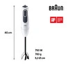 Braun Multiquick 3 El Blender Mq3105wh