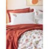Cotton Box Vivid Tek Kişilik Pikeli Nevresim Takımı Paisia Tarçın
