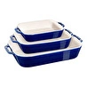 Staub Fırın Kabı Seti 3 Parça Koyu Mavi