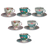 Lucky Art Florine Bone 6lı Cay Fincan Seti