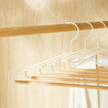 Ocean Home Textile 6'lı Ahşap Destekli Ekru Renk Metal Giysi Askısı 19.5 X 42 X 0.34 Cm